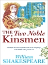 The Two Noble Kinsmen (eBook)